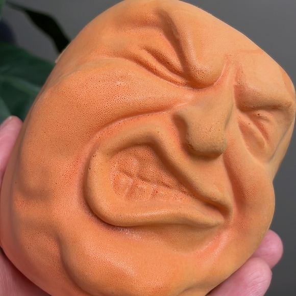 Vintage Rare Todd Masters Foam Pumpkin Face The Oh Lantern Family Cup Holder - Picture 8 of 8